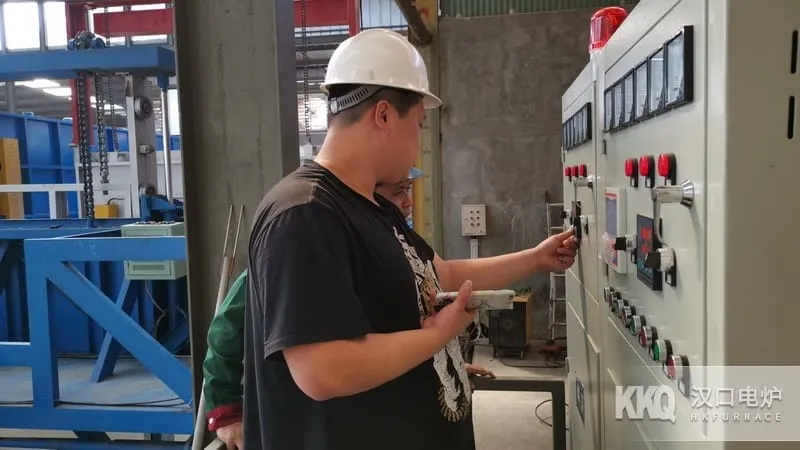 Forklift Rapid Quenching Furnace Commissioning site