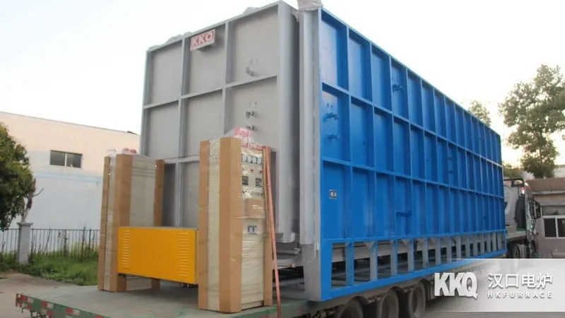760KW Large Bogie-Type Resistance Furnace Loading and Delivery
