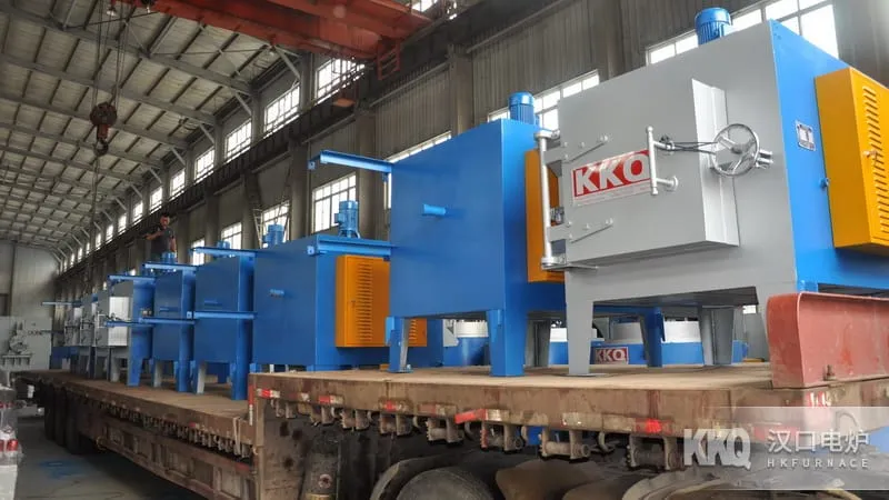 45KW high uniform temperature Box Furnace factory loading