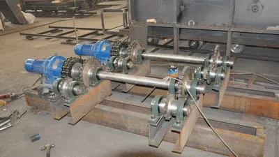 Furnace Door Liter lowering mechanism