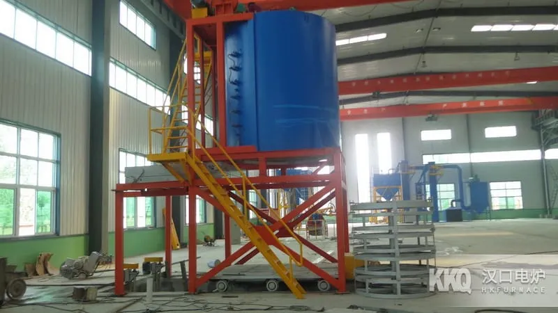 Vertical Aluminum Alloy Quenching Furnace Equipment installation